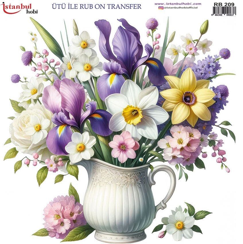 Ütü ile Rub On Transfer Kağıdı 30x30cm RB-209