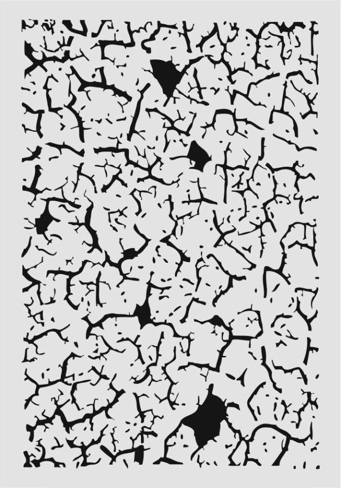 Mix Media Stencil Şablon (21x30) Mix-039