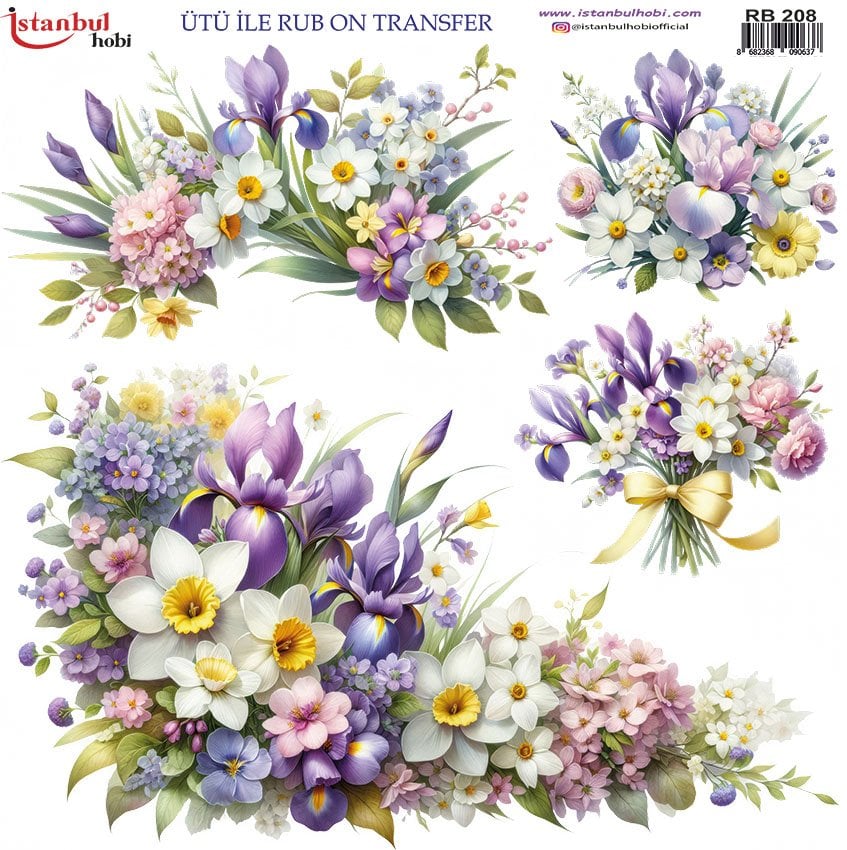 Ütü ile Rub On Transfer Kağıdı 30x30cm RB-208
