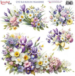Ütü ile Rub On Transfer Kağıdı 30x30cm RB-208