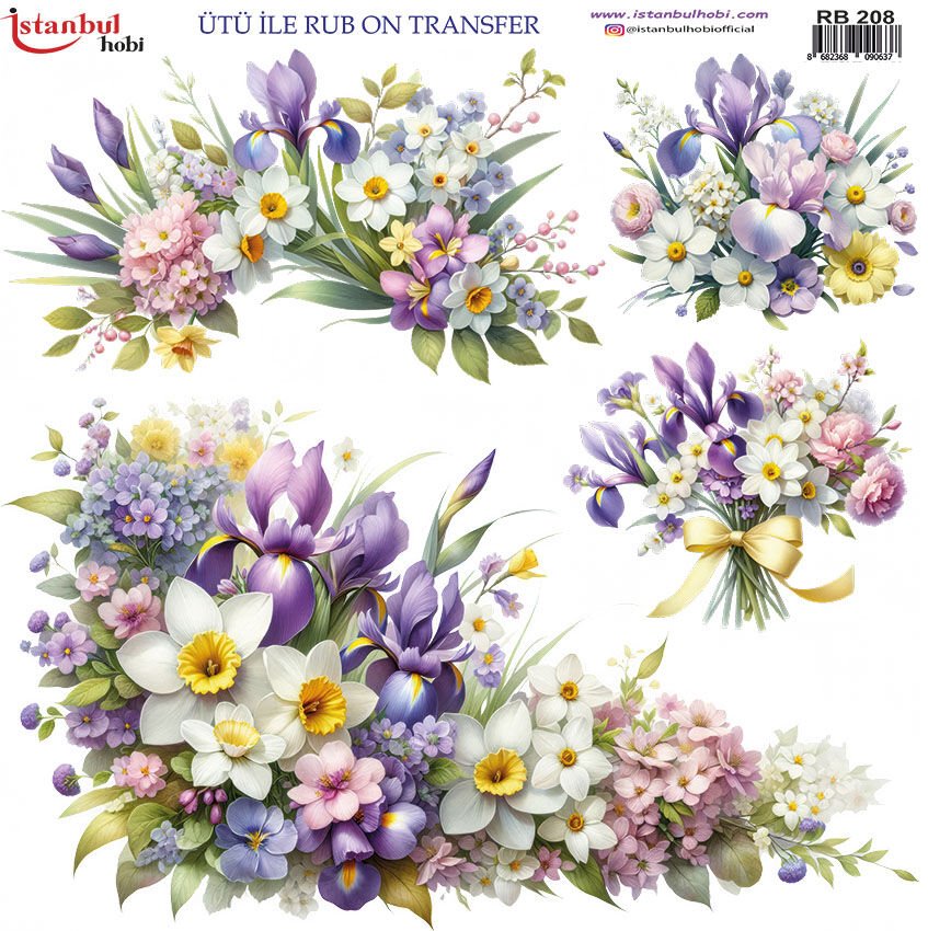 Ütü ile Rub On Transfer Kağıdı 30x30cm RB-208