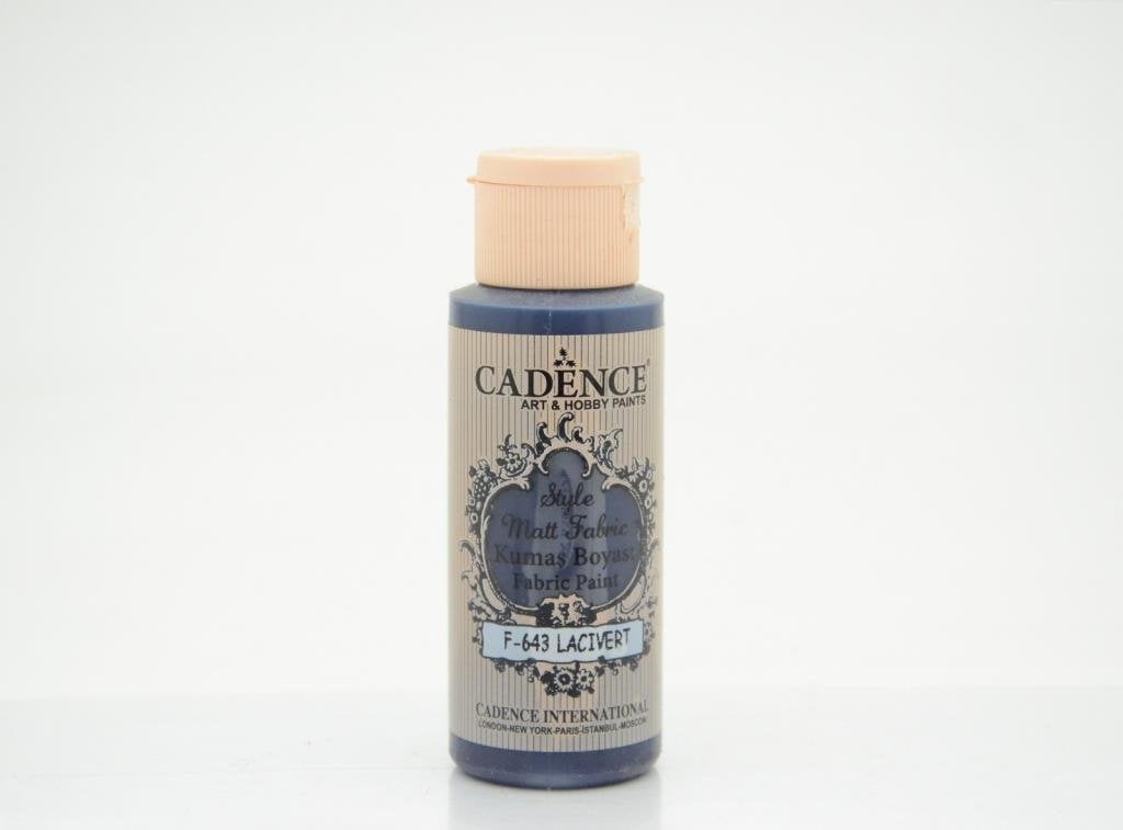 Cadence Style Mat Kumaş Boyası - 643 Lacivert 59ml