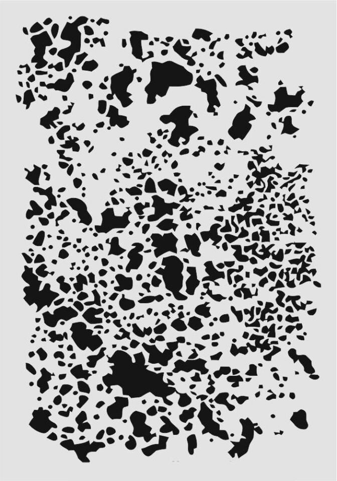 Mix Media Stencil Şablon (21x30) Mix-040