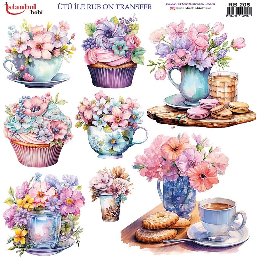 Ütü ile Rub On Transfer Kağıdı 30x30cm RB-205