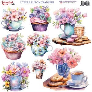 Ütü ile Rub On Transfer Kağıdı 30x30cm RB-205