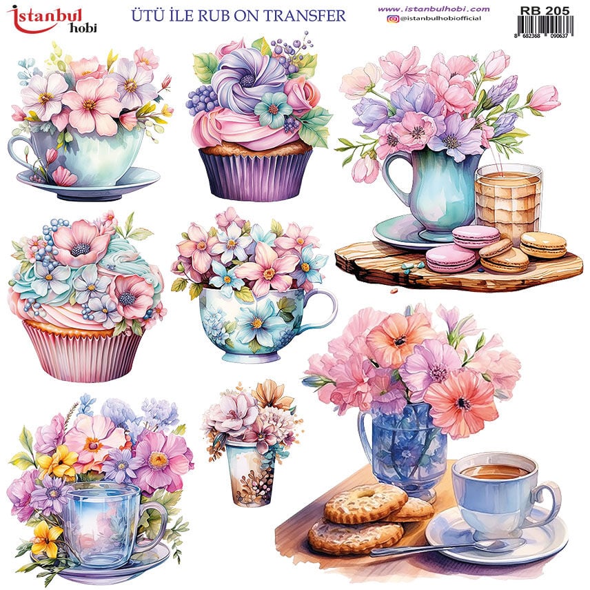 Ütü ile Rub On Transfer Kağıdı 30x30cm RB-205
