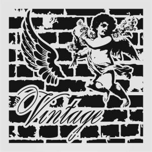 Mix Media Stencil Şablon (25x25) Mix-047