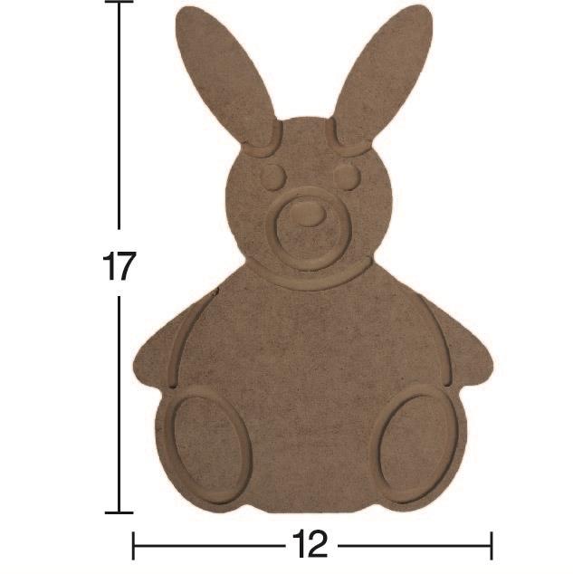 Ahşap Oturan Tavşan H-63