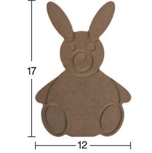 Ahşap Oturan Tavşan H-63