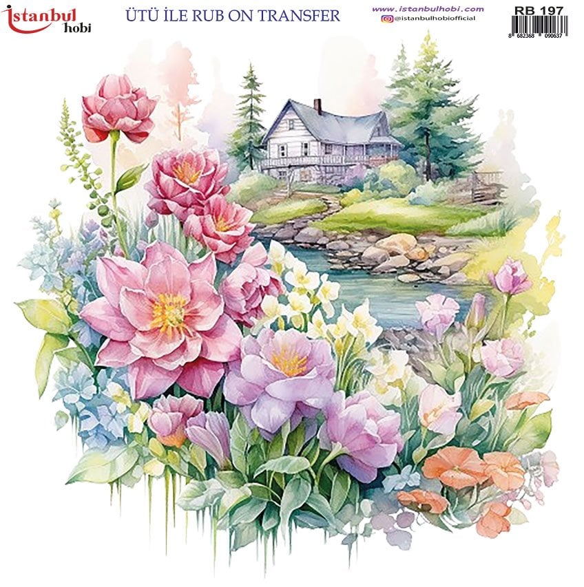 Ütü ile Rub On Transfer Kağıdı 30x30cm RB-197