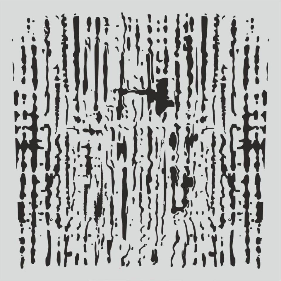 Mix Media Stencil Şablon (25x25) Mix-048