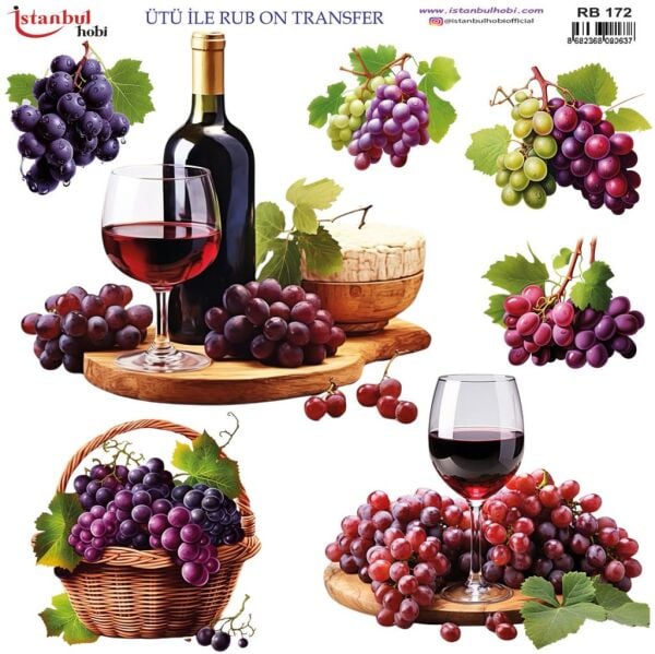 Ütü ile Rub On Transfer Kağıdı 30x30cm RB-172