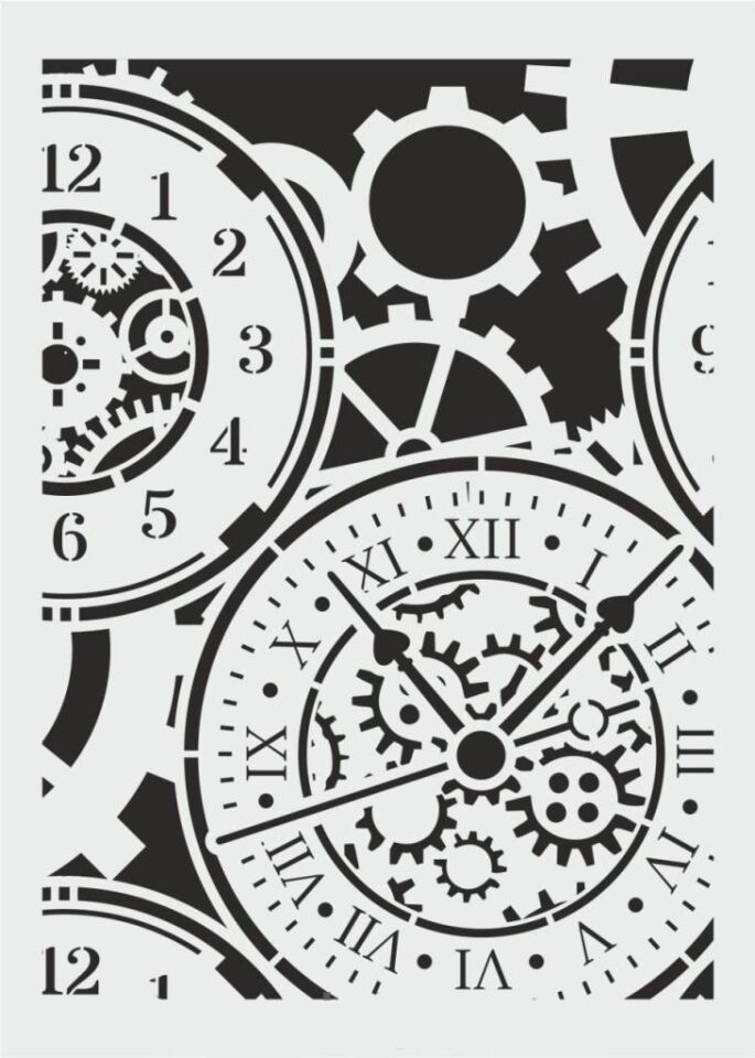 Mix Media Stencil Şablon (25x35) MİX-050