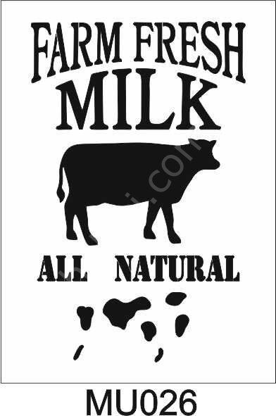 Mutfak Temalı Desenler Stencil Şablon (21x30) MU-026
