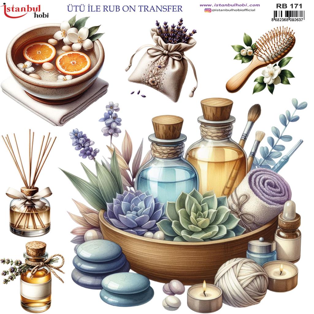 Ütü ile Rub On Transfer Kağıdı 30x30cm RB-171