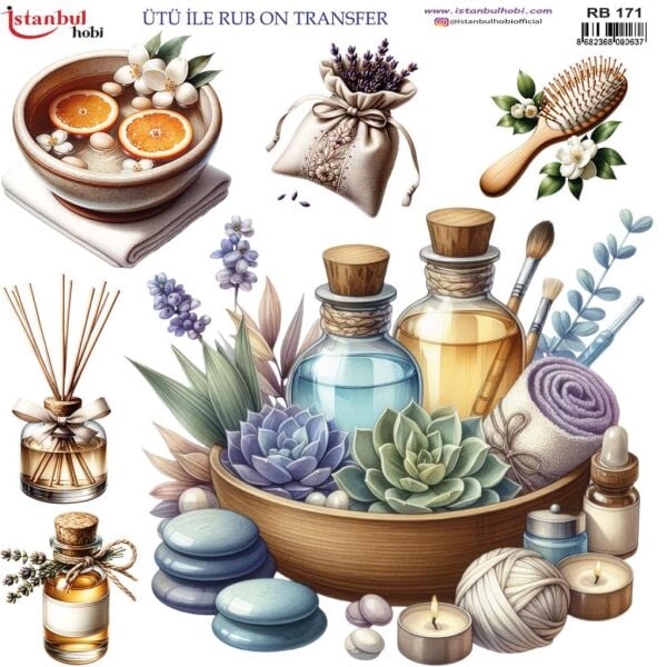 Ütü ile Rub On Transfer Kağıdı 30x30cm RB-171
