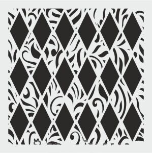 Mix Media Stencil Şablon (25x25) Mix-051