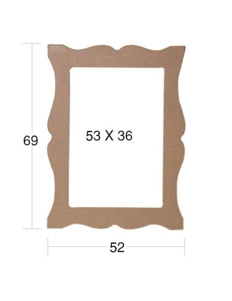 Ahşap Ayna Çerçevesi 69x52cm AY156