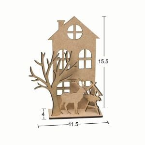 Ahşap Yılbaşı Süsü YB12