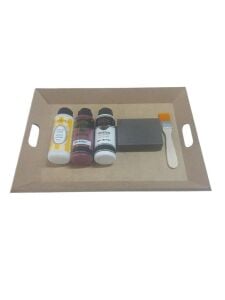 Ahşap Tepsi Boyama Seti 6 Parça Kit-1