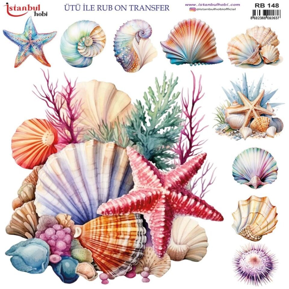 Ütü ile Rub On Transfer Kağıdı 30x30cm RB-148