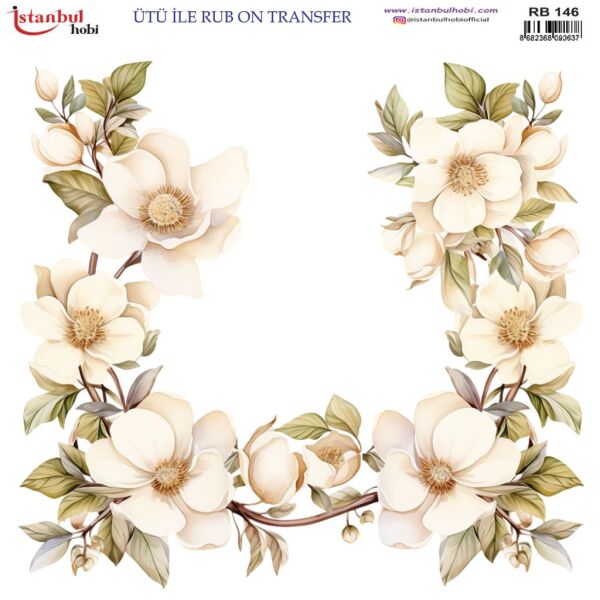Ütü ile Rub On Transfer Kağıdı 30x30cm RB-146