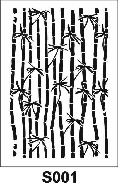 Diğer Karışık Desenler Stencil Şablon (25x35) S-001