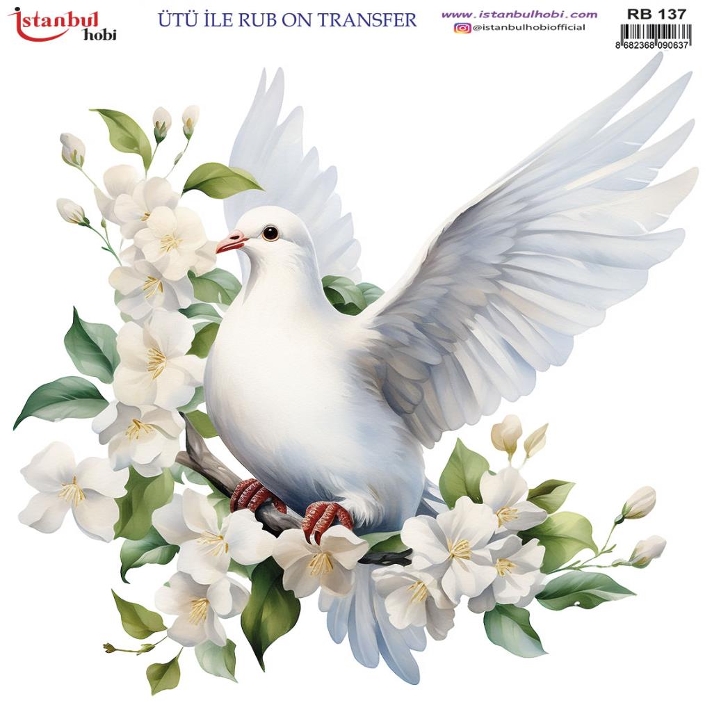 Ütü ile Rub On Transfer Kağıdı 30x30cm RB-137