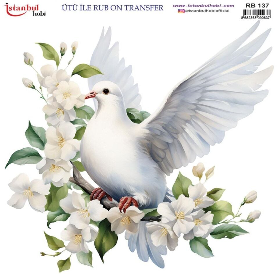 Ütü ile Rub On Transfer Kağıdı 30x30cm RB-137