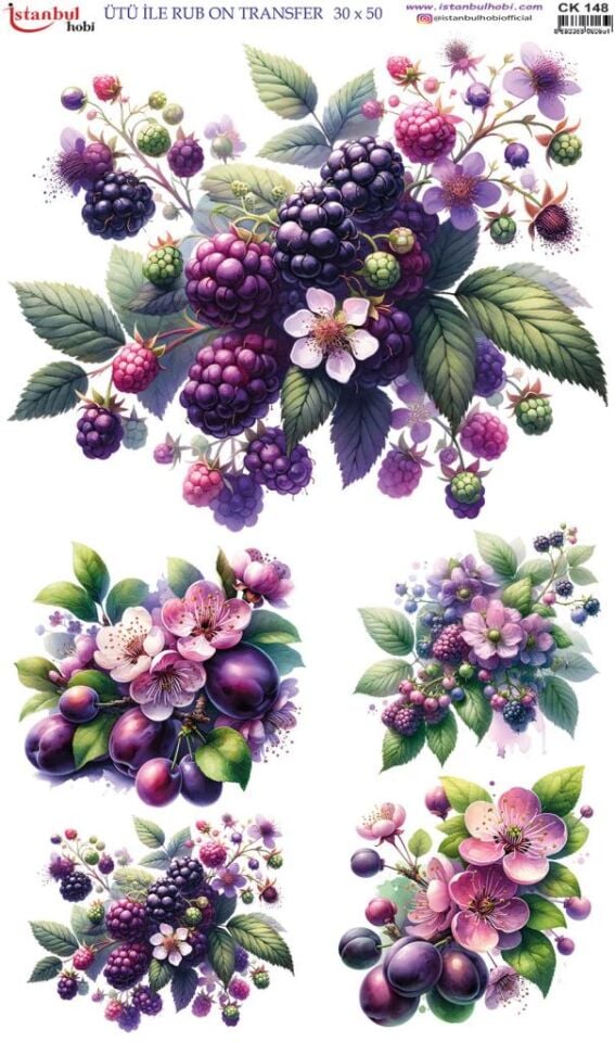 Ütü İle Rub On Transfer Kağıdı 30x50cm CK148