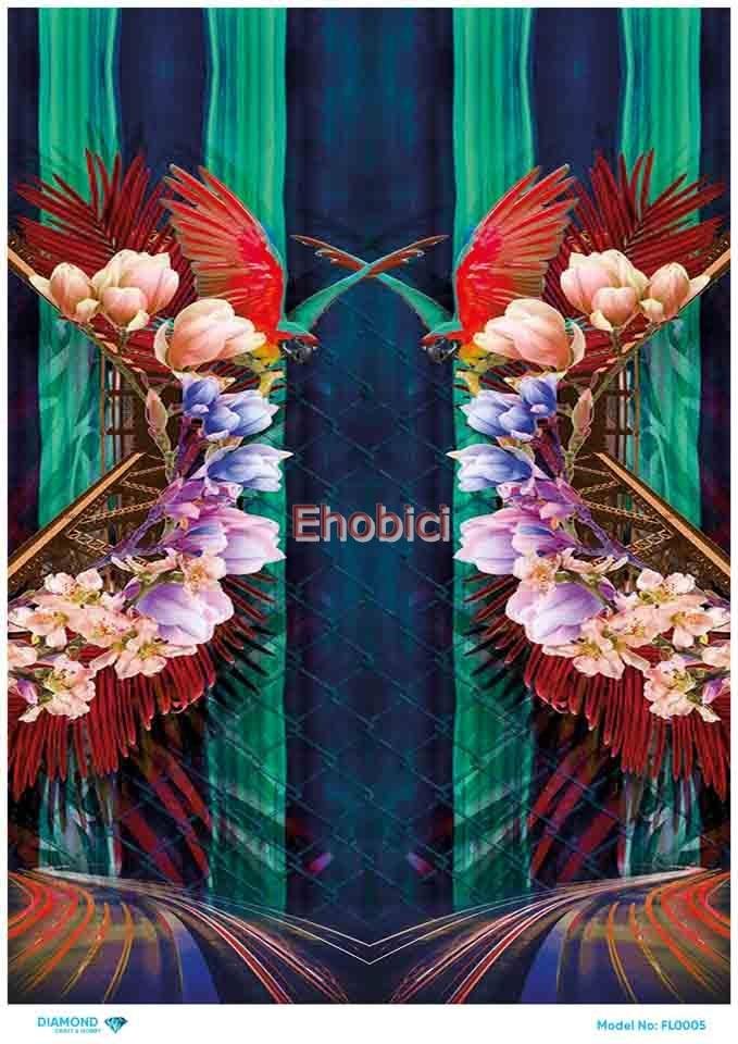 Diamond Pirinç Dekopaj Kağıdı - FL-005