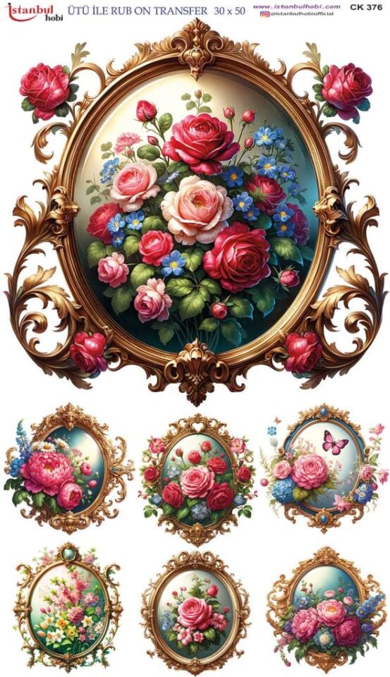 Ütü İle Rub On Transfer Kağıdı 30x50cm CK376