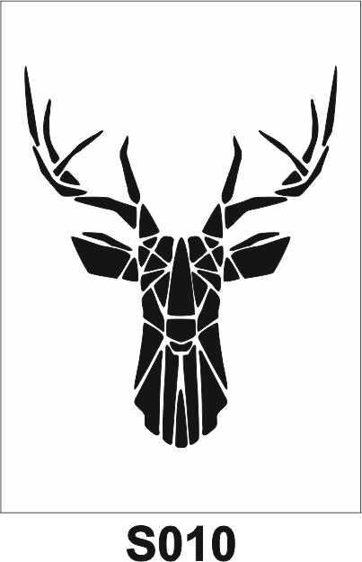 Diğer Karışık Desenler Stencil Şablon (25x35) S-010