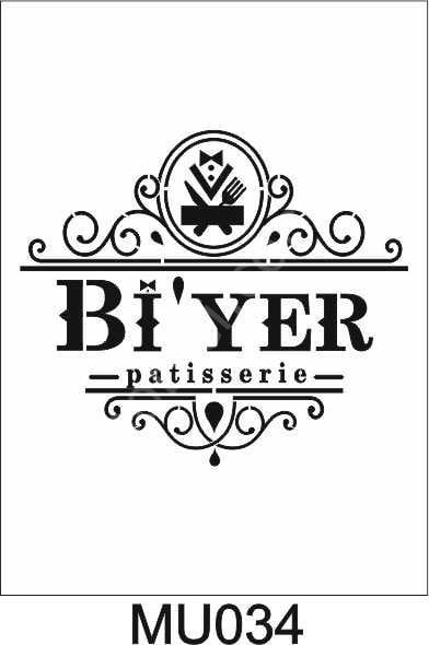 Mutfak Temalı Desenler Stencil Şablon (25x25) MU-034