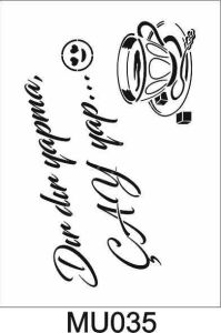 Mutfak Temalı Desenler Stencil Şablon (21x30) MU-035