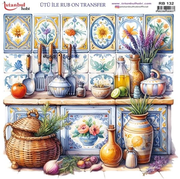 Ütü ile Rub On Transfer Kağıdı 30x30cm RB-132