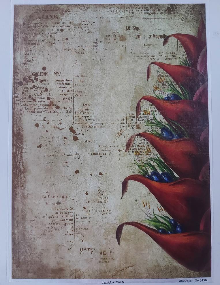 Lineart Pirinç Dekopaj Kağıdı - 3456