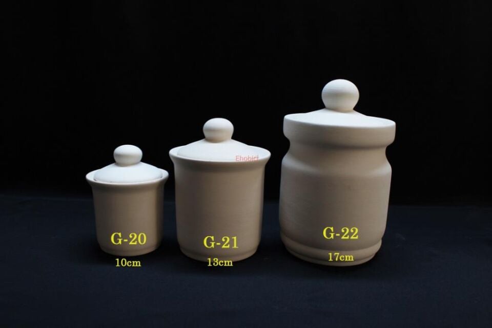Seramik Büyük Silindir Baharatlık 13cm G-21