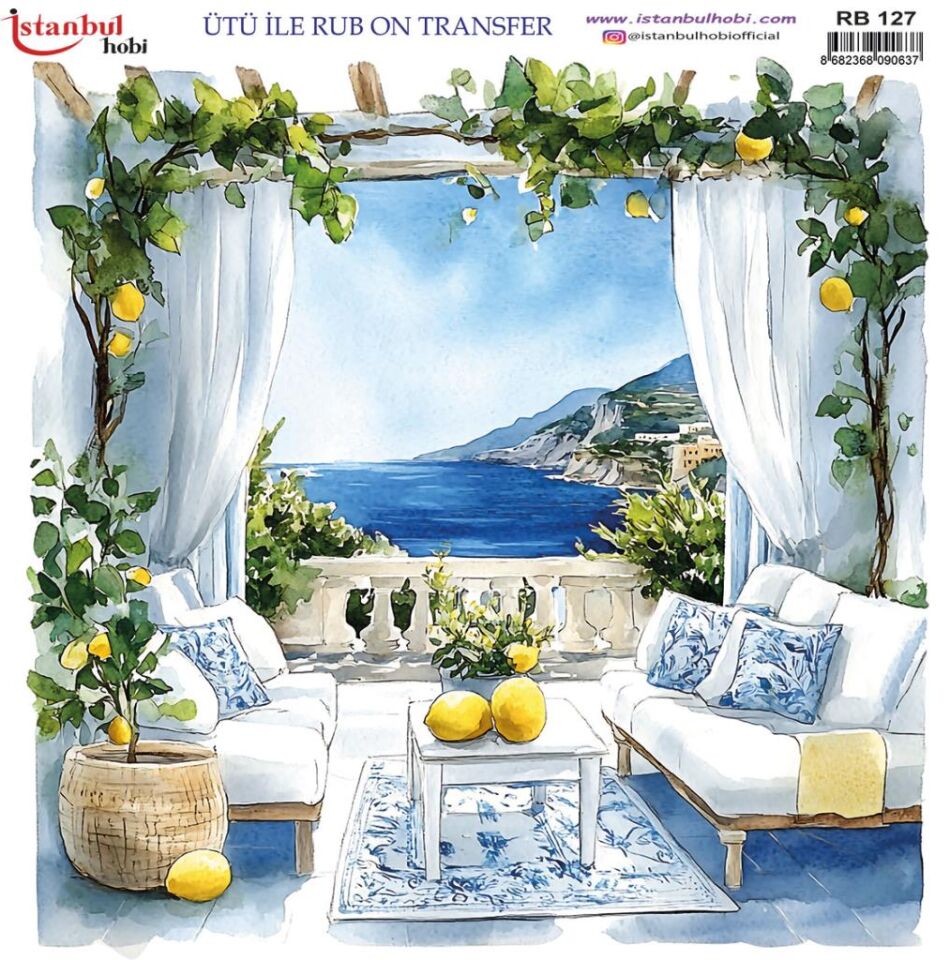 Ütü ile Rub On Transfer Kağıdı 30x30cm RB-127