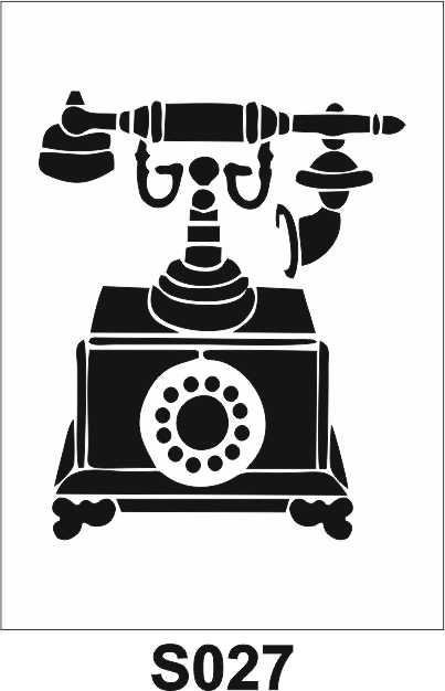 Diğer Karışık Desenler Stencil Şablon (21x30) S-027
