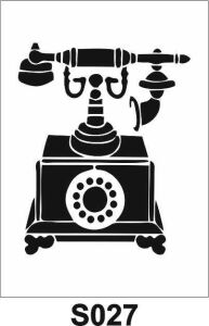 Diğer Karışık Desenler Stencil Şablon (21x30) S-027