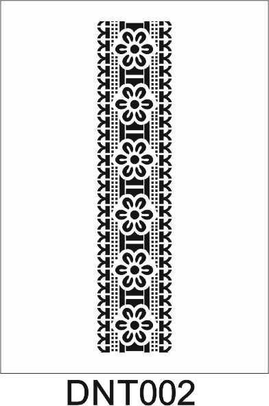 Dantel Desen Stencil Şablon (10x25) DNT-002