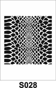 Diğer Karışık Desenler Stencil Şablon (20x20) S-028