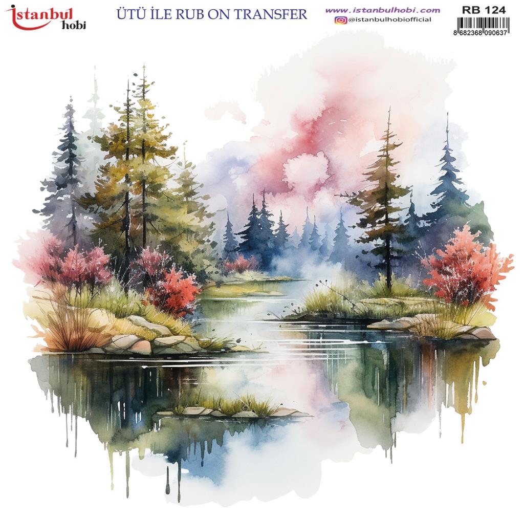 Ütü ile Rub On Transfer Kağıdı 30x30cm RB-124