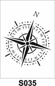 Diğer Karışık Desenler Stencil Şablon (21x30) S-035