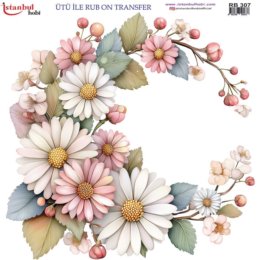 Ütü ile Rub On Transfer Kağıdı 30x30cm RB-307