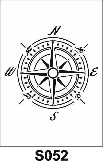Diğer Karışık Desenler Stencil Şablon (25x25) S-052