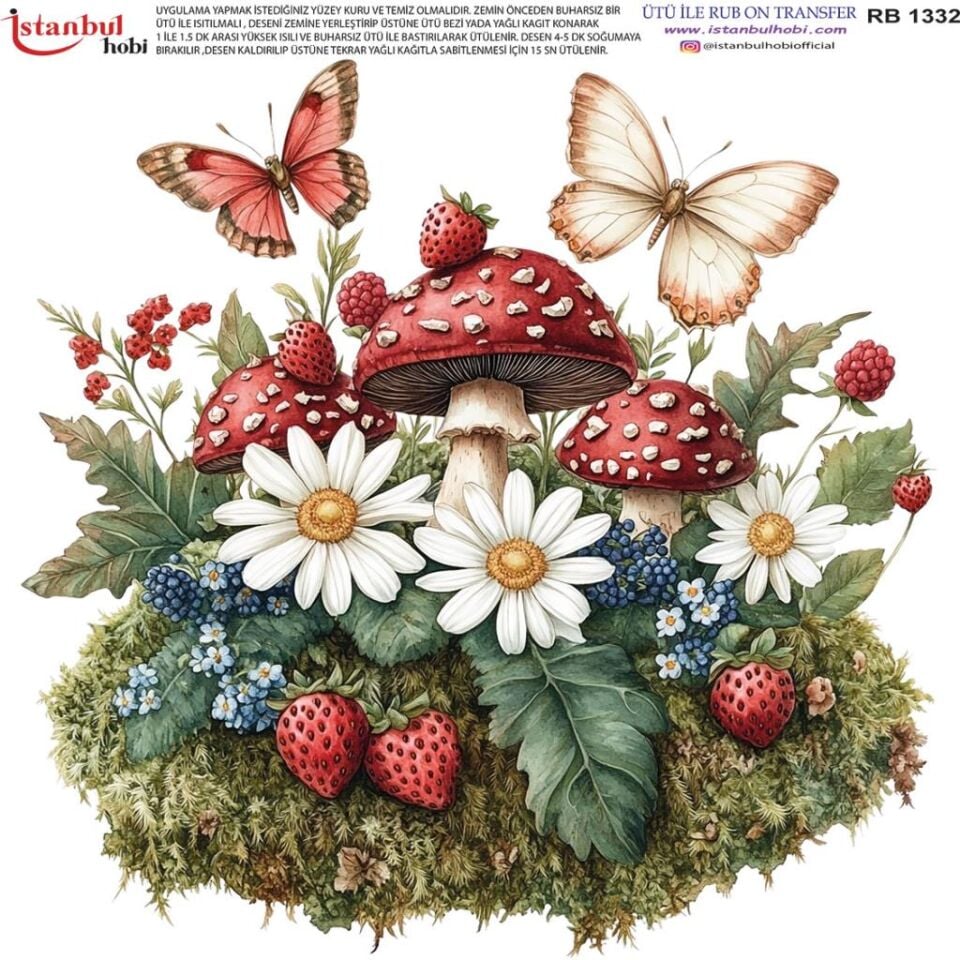 Ütü ile Rub On Transfer Kağıdı 30x30cm RB-1332