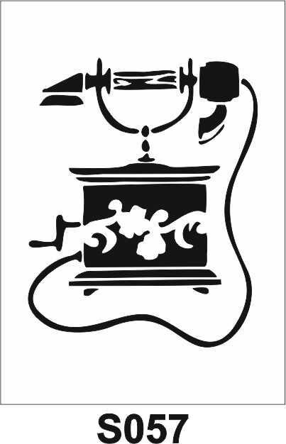 Diğer Karışık Desenler Stencil Şablon (21x30) S-057