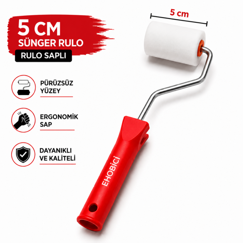 Sünger Rulo Fırça 5cm